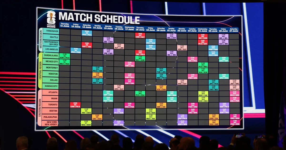 world cup schedule